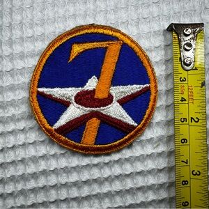WWII US Army Air Forces 7th Air Force Patch Vintage Cut Edge SSI